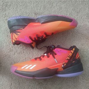 Adidas D.O.N. Issue 4 Day Of The Dead Orange Men Basketball Sneakers Size 13.5